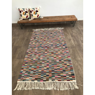 Tapis Fin Moud Multicolores Noué 30*30