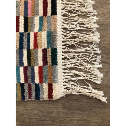 Fine Moud Multicolored Knotted Rug 30*30