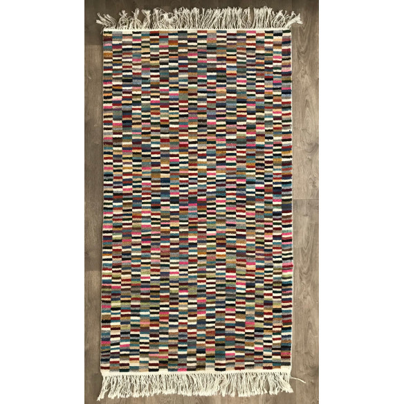 Fine Moud Multicolored Knotted Rug 30*30