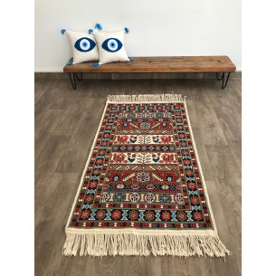 Camélia Knotted Thin Rug 30*30