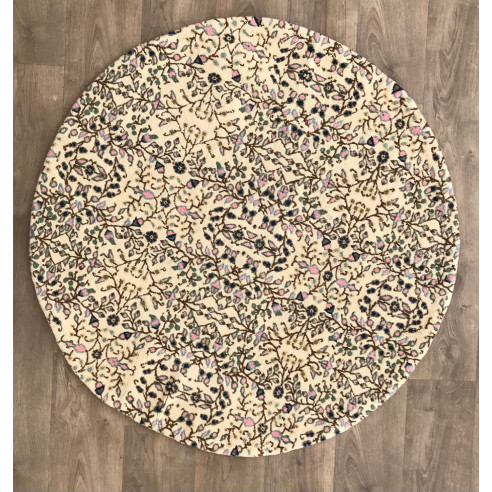 Fine Round Rosy Knotted Rug 30*30