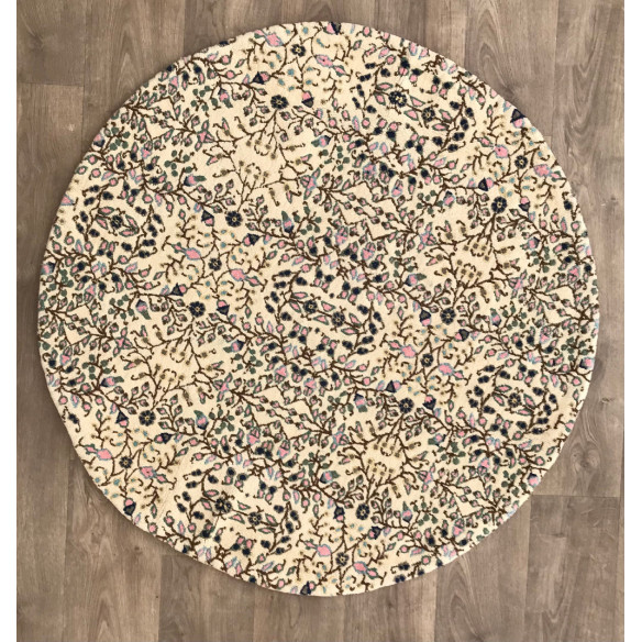 Tapis Fin Rond Rosy Noué 30*30