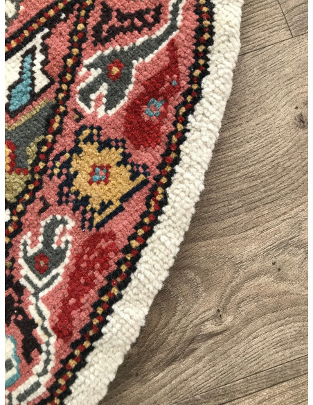 Thin Round Mandala Knotted Rug 30*30