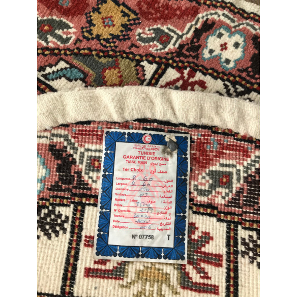 Tapis Fin Rond Mandala Noué 30*30