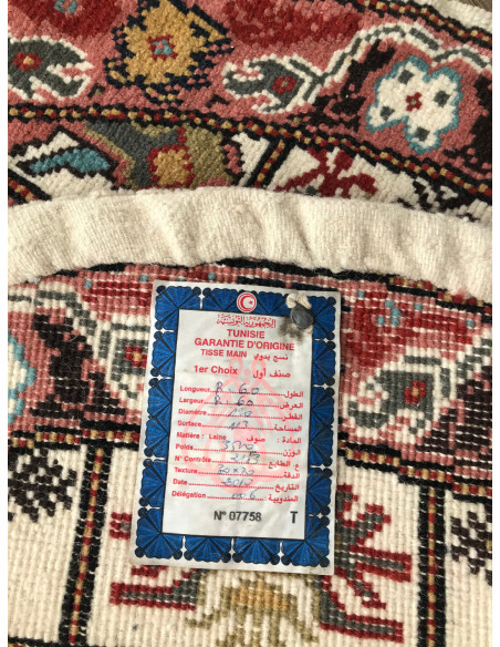 Thin Round Mandala Knotted Rug 30*30