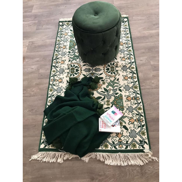 Green Round Pouf