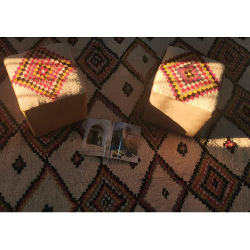 Pouf Carré Assis Kilim