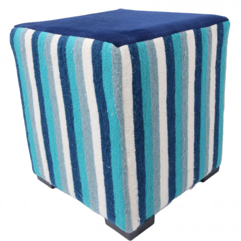 Pouf Carré Contour Kilim