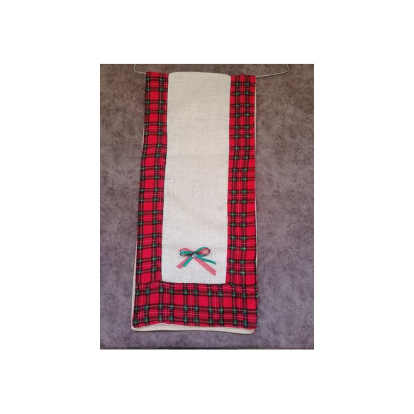 Chemin de table déco rouge