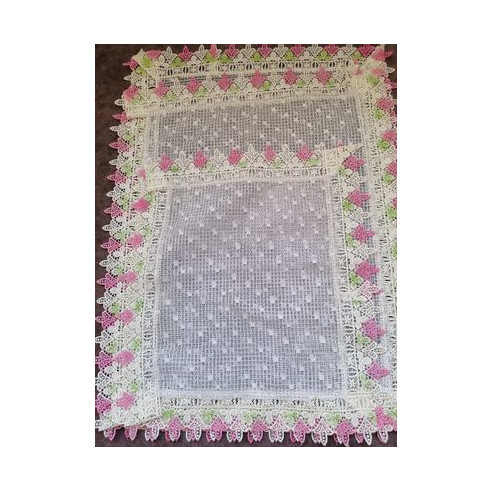 Ensemble  de 3 serviettes de plateau brodé