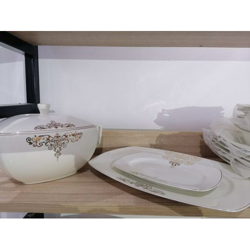 Service à table TAPIS PLATINE 56 pièces