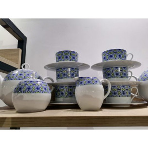 Service 9 pièces Thé MAURESQUE PISTACHE