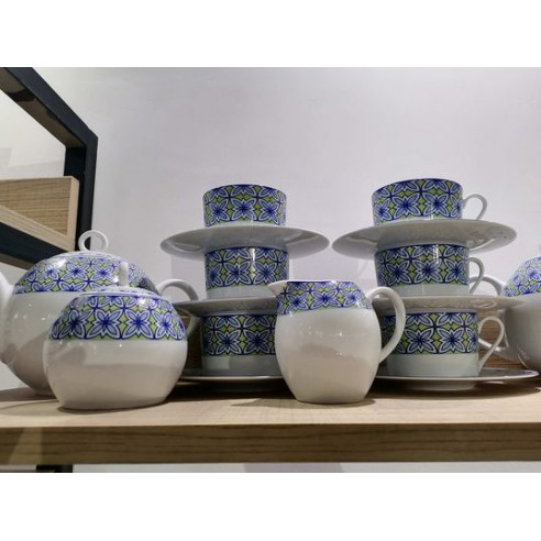 Service 9 pièces Thé MAURESQUE PISTACHE