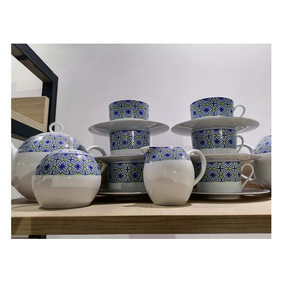 Service 9 pièces Thé MAURESQUE PISTACHE