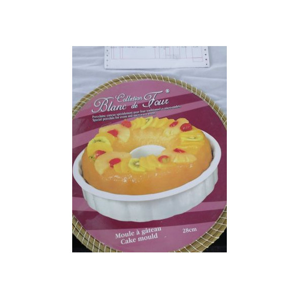 Moule à gateaux blanc