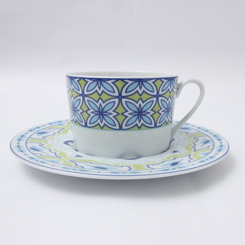 Service 9 pièces Thé MAURESQUE PISTACHE