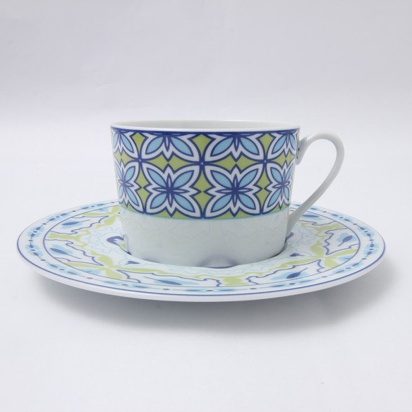 Service 9 pièces Thé MAURESQUE PISTACHE