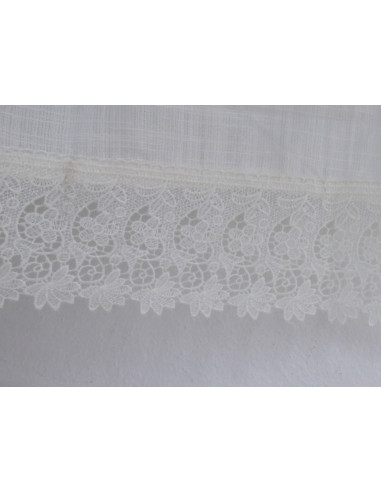 Rideau Hayek avec dentelles