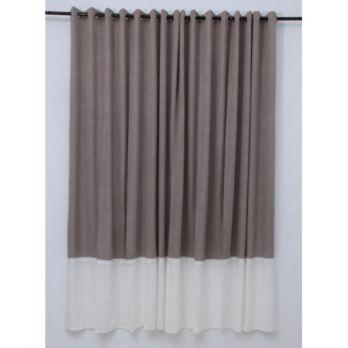 Hayek bi-color lace curtain