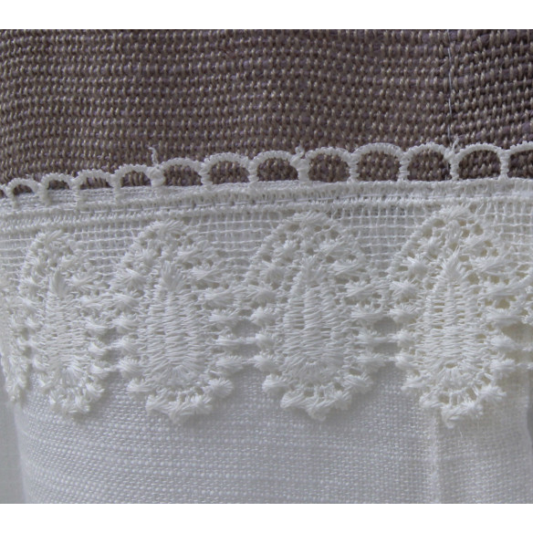 Hayek bi-color lace curtain