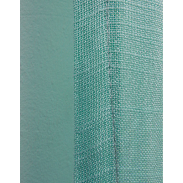 Green Hayek Curtain with Pompom