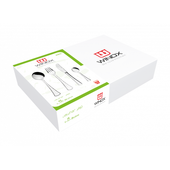   COFFRET COUVERT DE TABLE SERIE JAWHAR 24P 