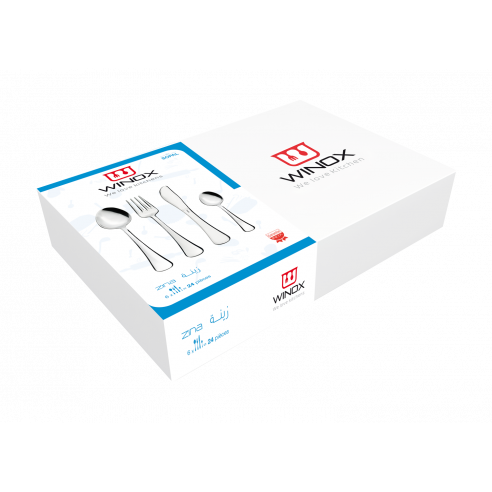   COFFRET EN CARTON COUVERT DE TABLE ZINA 30P 6x5 