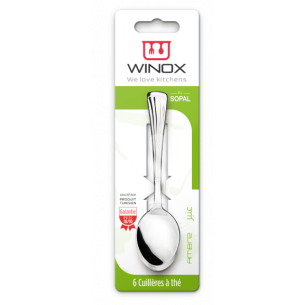   BLISTER CUILLERES A THE SERIE AMBRE 6P 