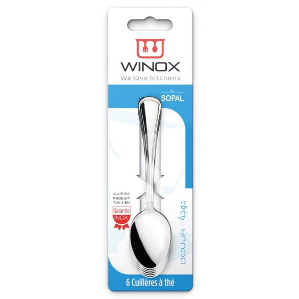   BLISTER CUILLERES A THE SERIE DOUJA 6P 