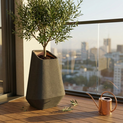 Pflanzkübel GEOX 80 | Moderner Blumenkasten für Garten 2