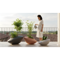 Bac à Fleurs Design Sonic 80cm pour Terrasse et Jardin
