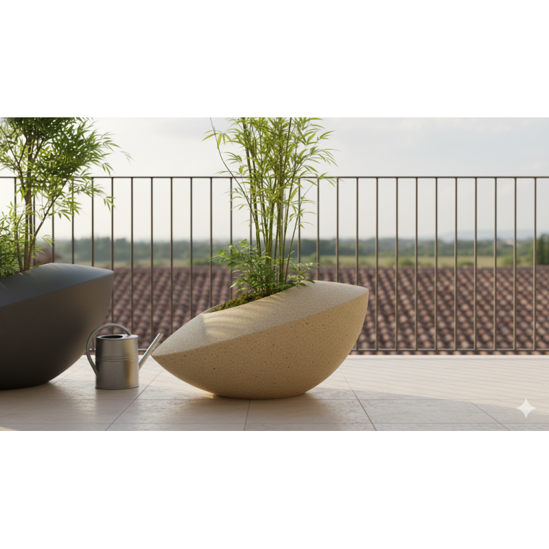 Sonic 80cm Modern Garden Trough Planter