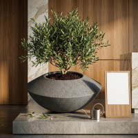 Bac à Fleurs Design Sonic 50 pour Jardin et Terrasse