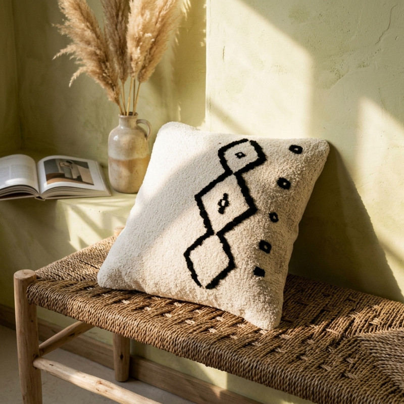 Coussin Berbère Artisanal MAYSSA Fait Main