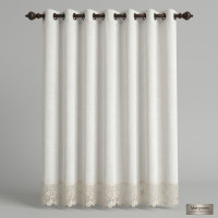 Hayek Lace Trim Sheer Curtain