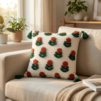 Coussin Personnalisé Aster - Motif Floral 40x40 cm