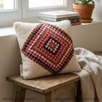 Coussin Berbère Coloré Artisanal - Margoom
