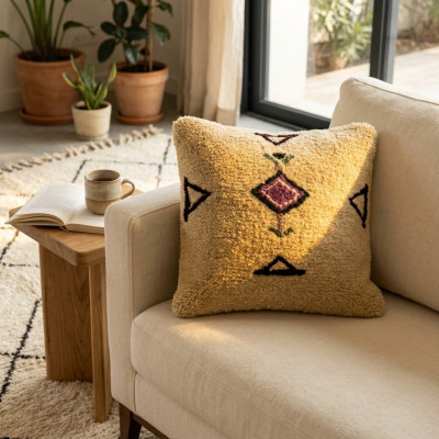 Coussin Berbère LYA Fait Main Authentique