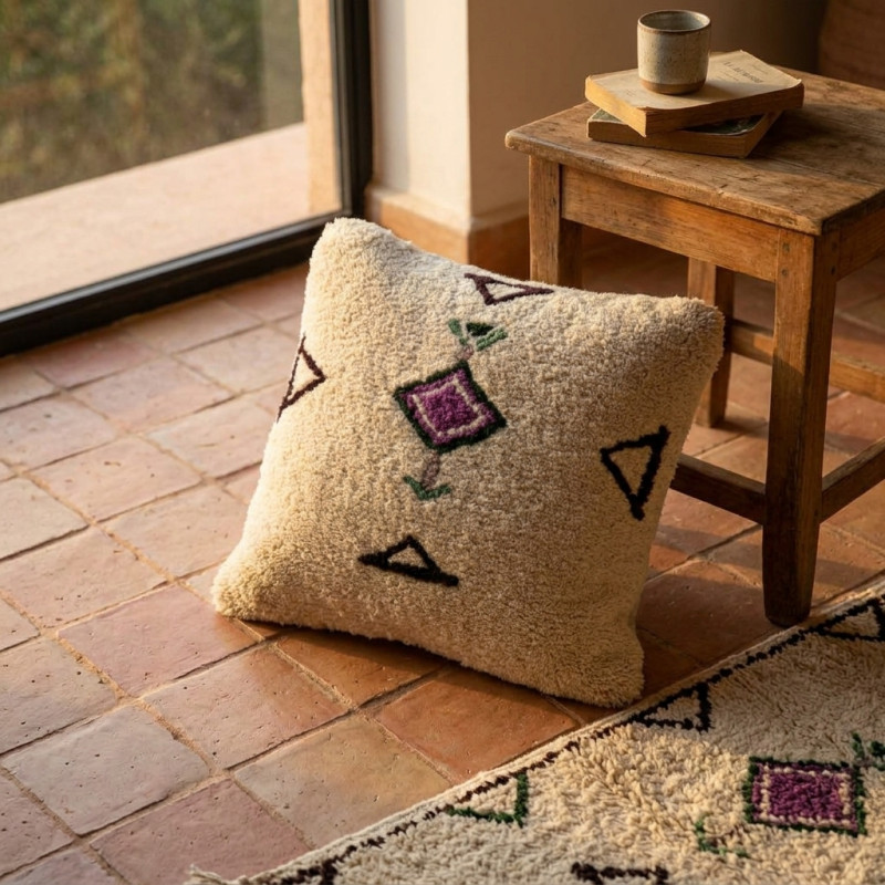 Coussin Berbère LYA Fait Main Authentique