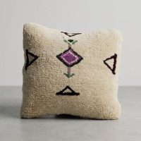 LYA Handmade Berber Wool Cushion