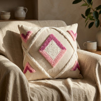 Coussin Décoratif Brodé Multicolore 40x40cm