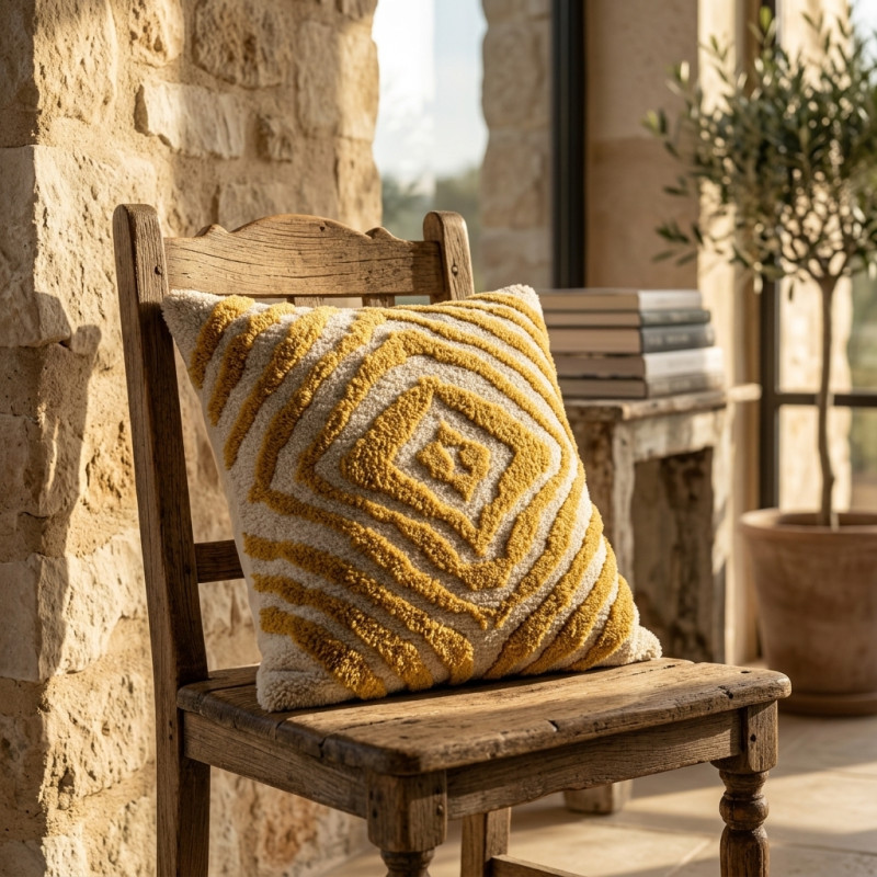 Coussin Berbère Fait Main Judith - Authentique