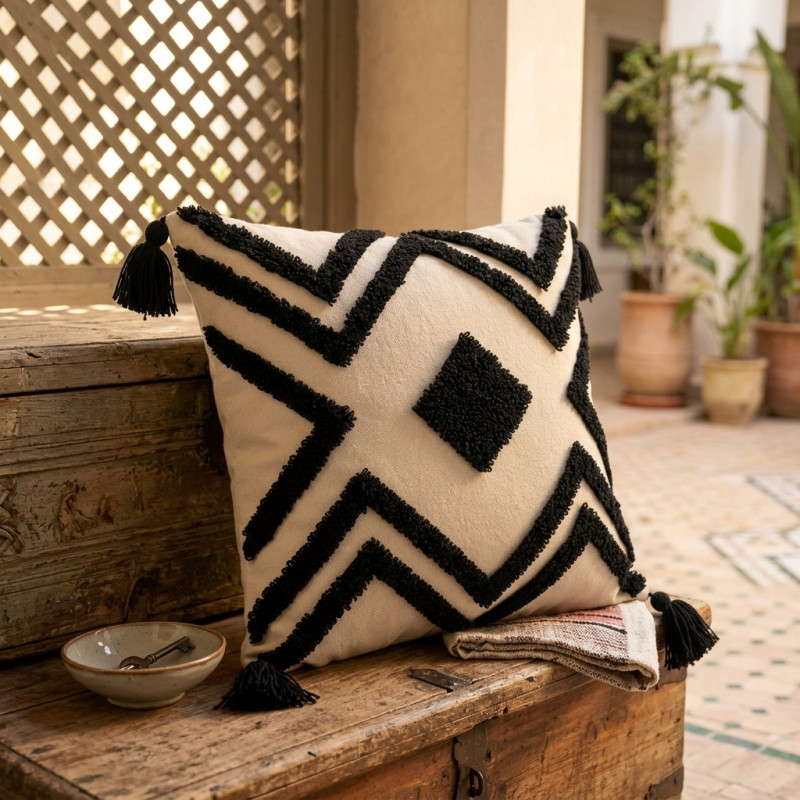 Artisanal Square Decorative Cushion 40x40cm