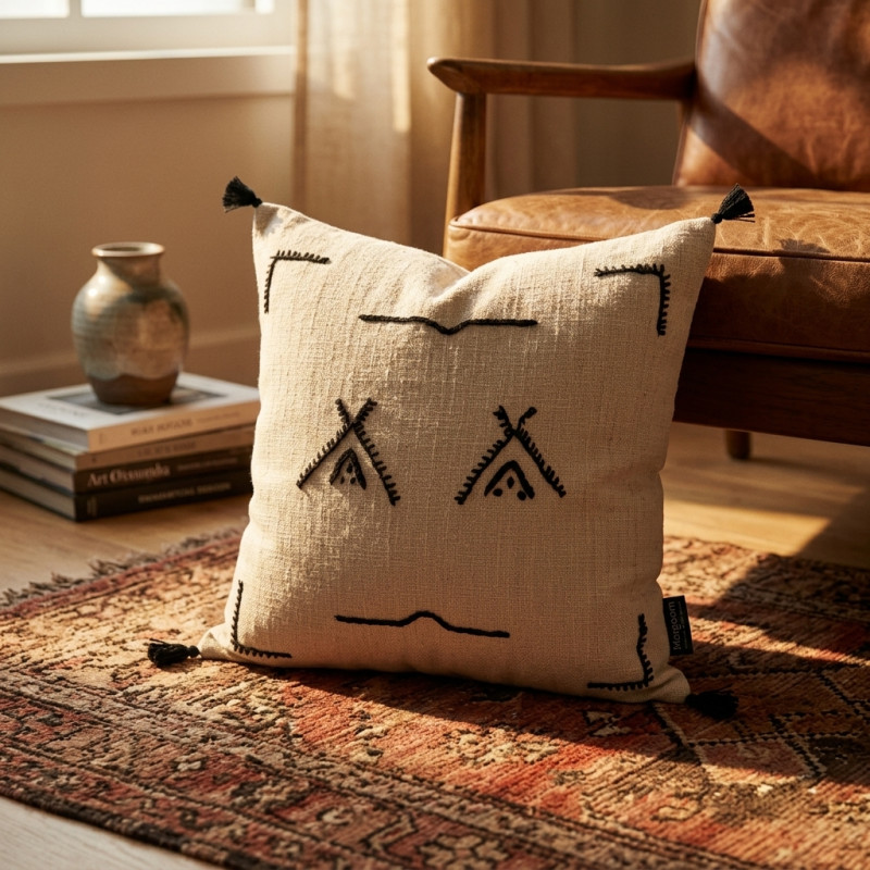 BERBER CUSHION »TAMARIS» COTTON 45cm / 45cm