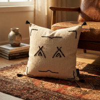 COUSSIN BERBERE  » TAMARIS » COTON 45cm/45cm