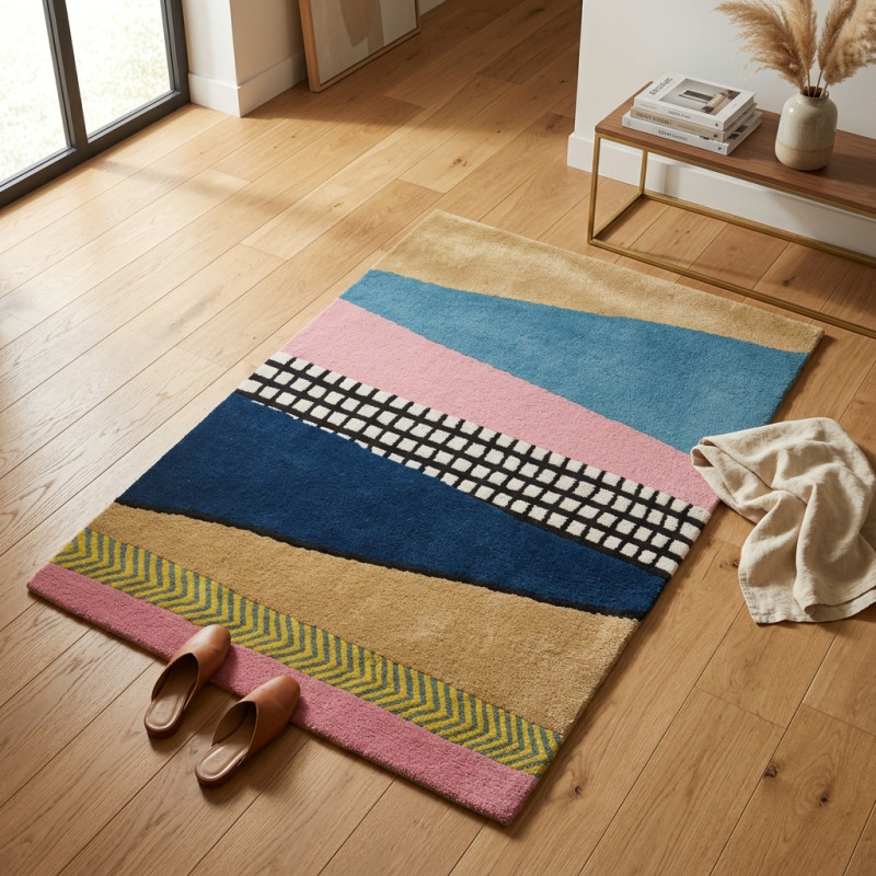 Maylis Handwoven Wool Berber Rug