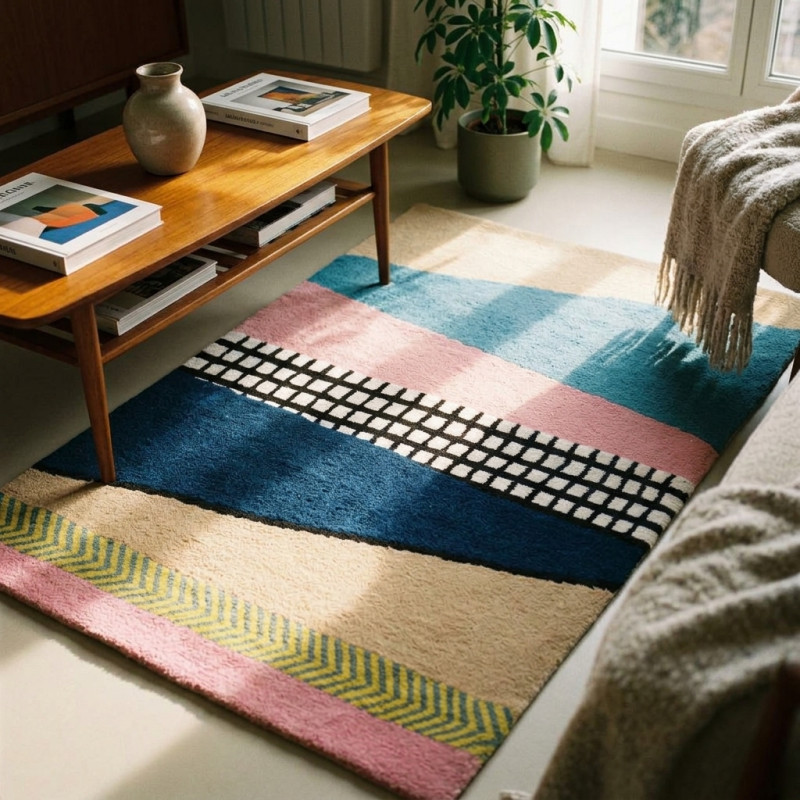 Tapis Berbère MAYLIS en Laine - Fait Main...