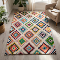 ATHENAIS Handmade Wool Berber Rug