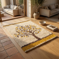 Tapis Berbère Authentique en Laine Fait Main 1.5mx2.25m