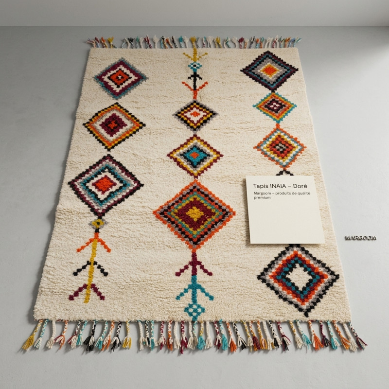 Berber Teppich INAIA | Handgeknüpft aus reiner...